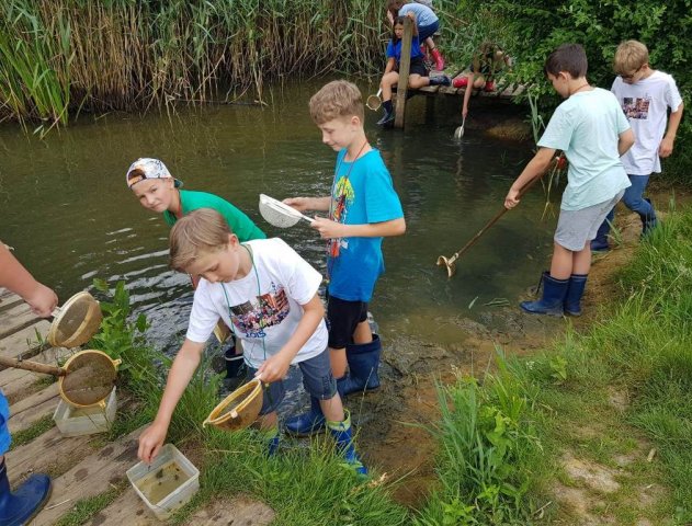 Abschlussgrillen der Klasse 4b im Biologiezentrum Bustedt